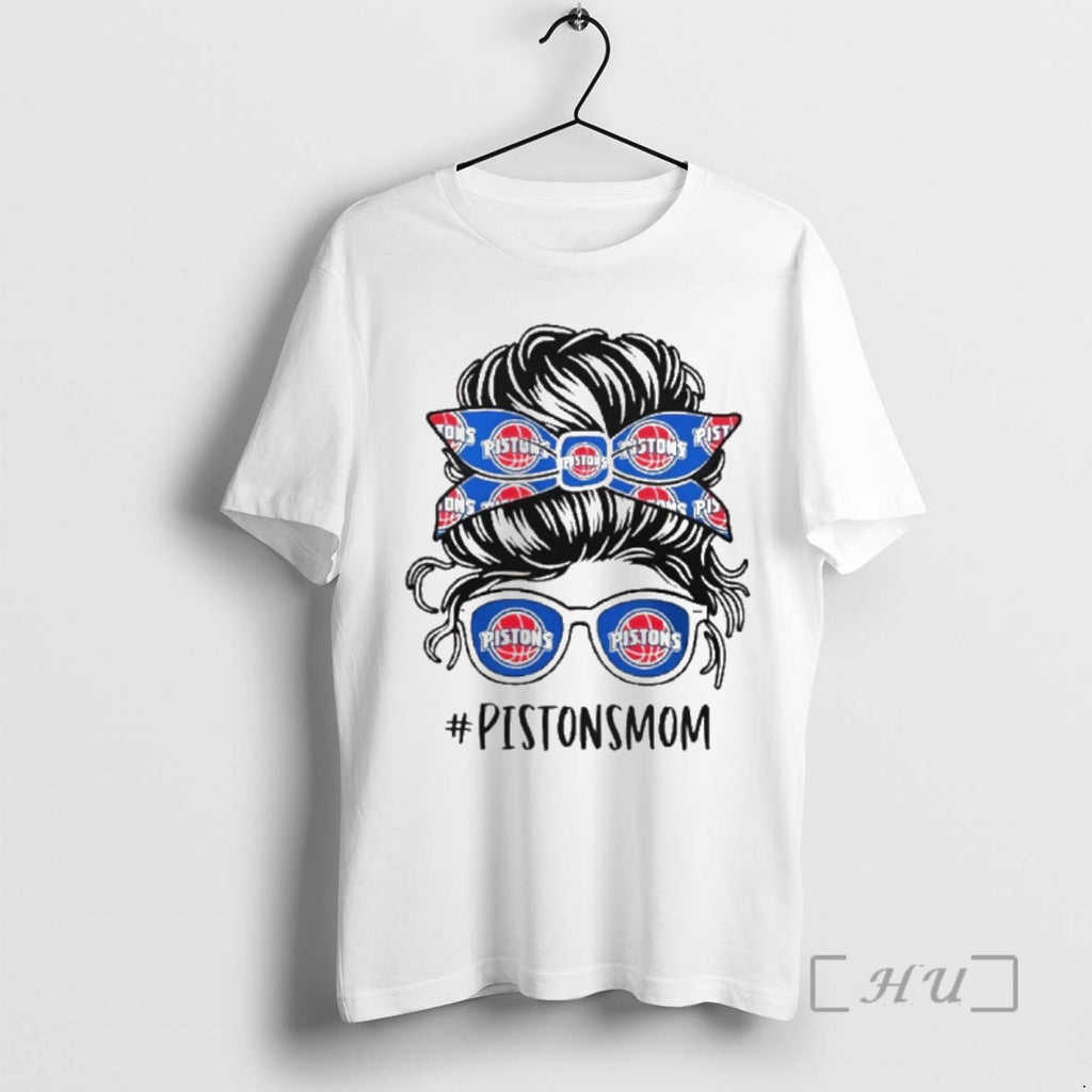 Officials Detroit Pistons Mom Messy Bun