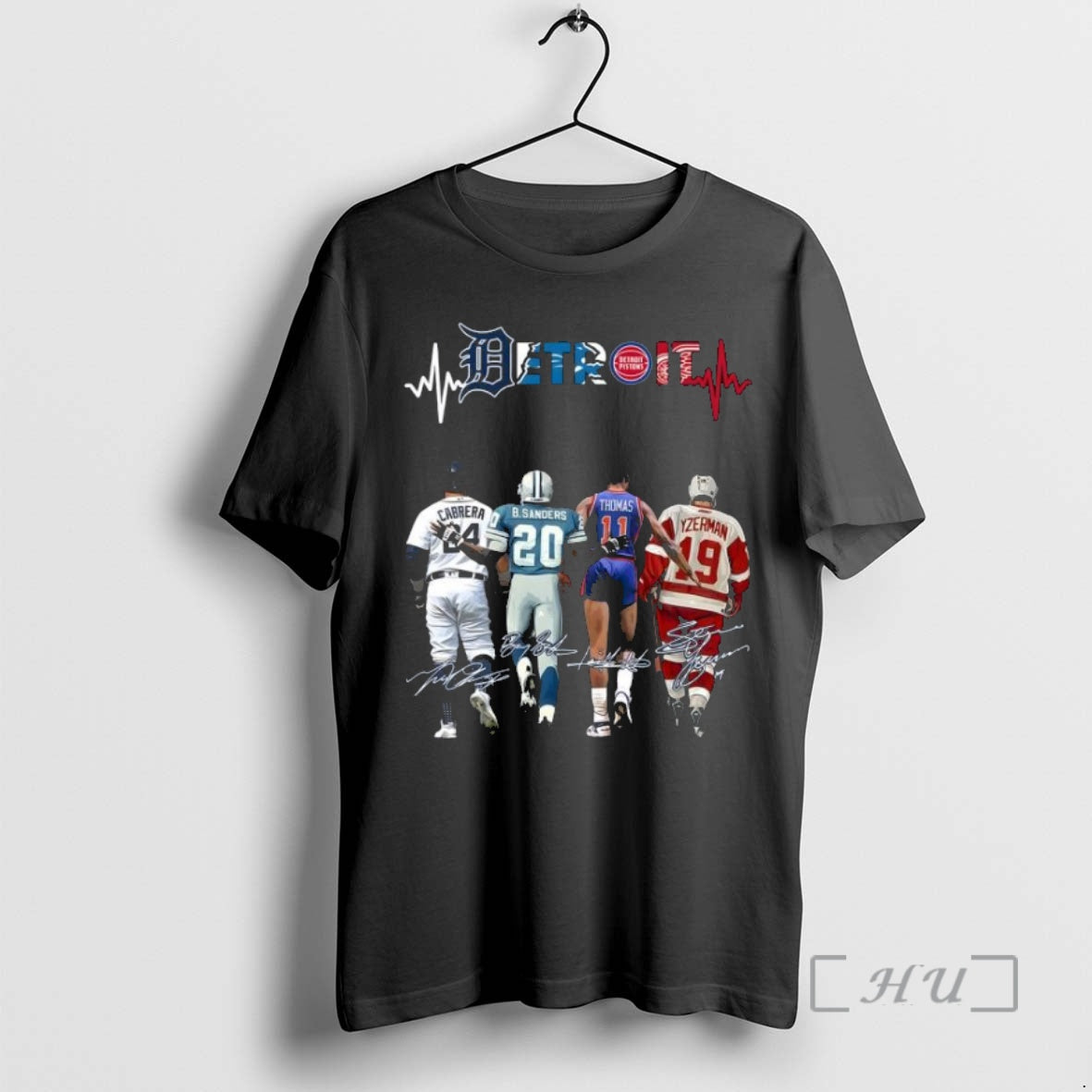 Officials Detroit Sport Cabrera Sanders Thomas And Yzerman Signature T-Shirts, Hoodie, Sweatshirt | InkNestWear.com