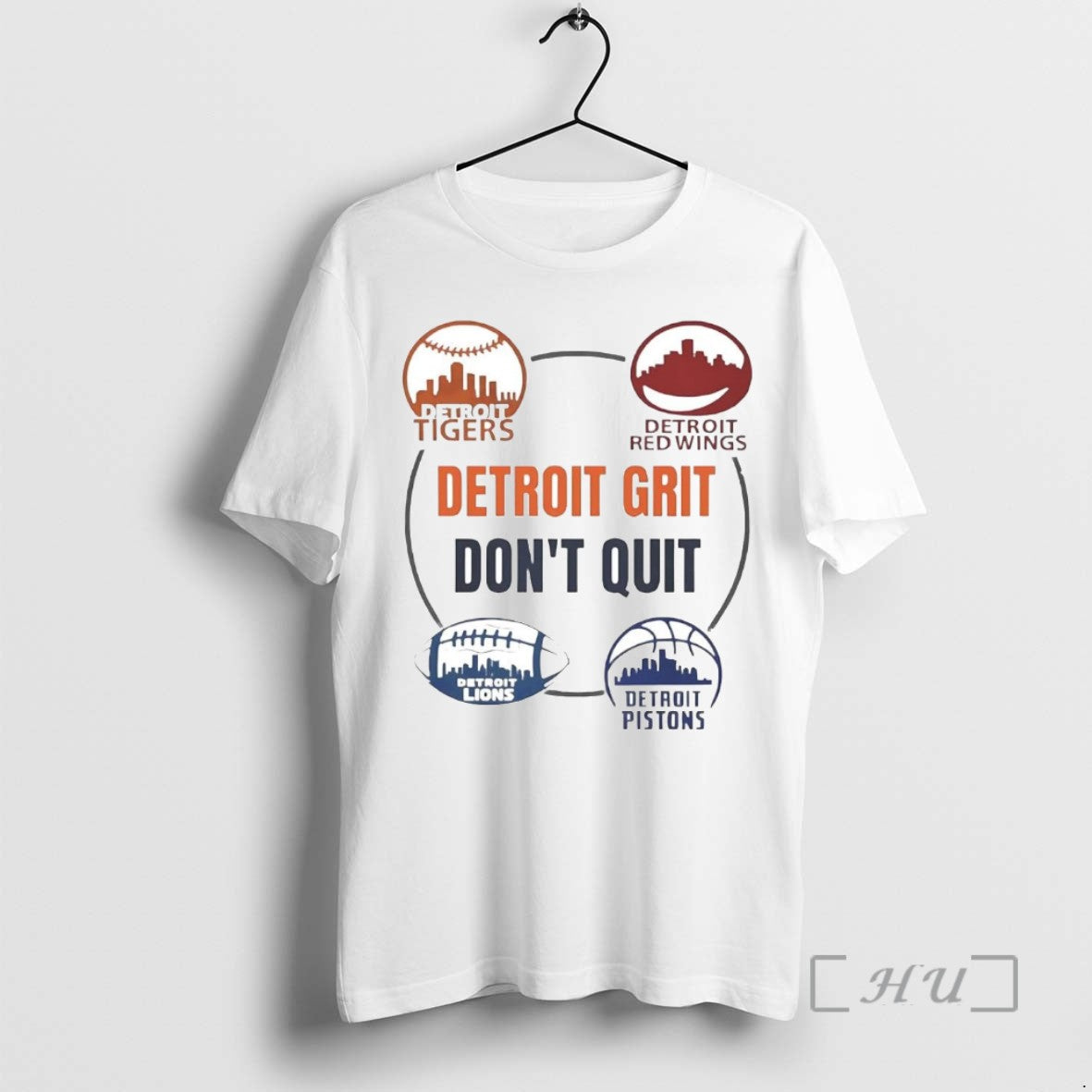 Officials Detroit Sports Teams Grit Dont Quit Tigers Lions Pistons Red Wings T Shirt Sweater