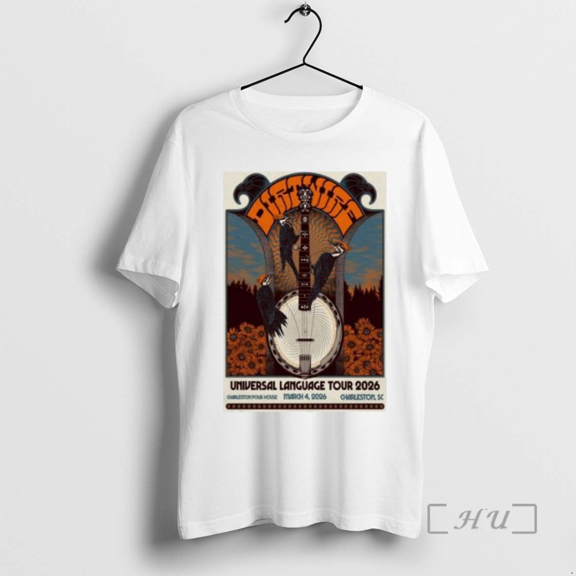Officials Dirtwire Charleston Pour House Mar 4 2026 Circle White T-Shirts, Hoodie, Sweatshirt | InkNestWear.com