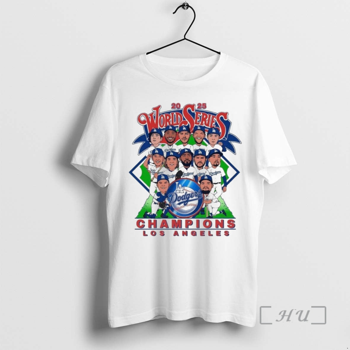 Officials Dodgers Caricature 2025 World Series Champions T-Shirts, Hoodie, Sweatshirt | InkNestWear.com