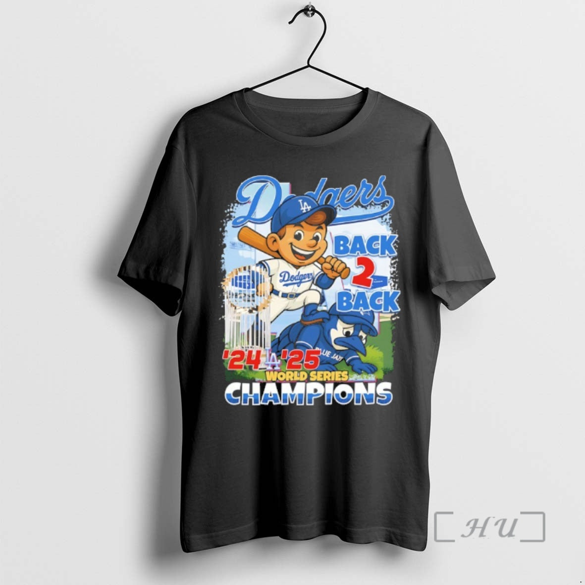 Officials Dodgers Beat Blue Jays Back 2 Back 24 25 World Series Champions Mascot Premium T-Shirts, Hoodie, Sweatshirt