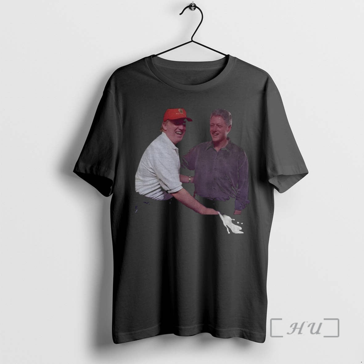 Officials Donald Trump With Bill Clinton Trump Bubba Anti Maga America Political Premium T Shirts Hoodie, Sweatshirt