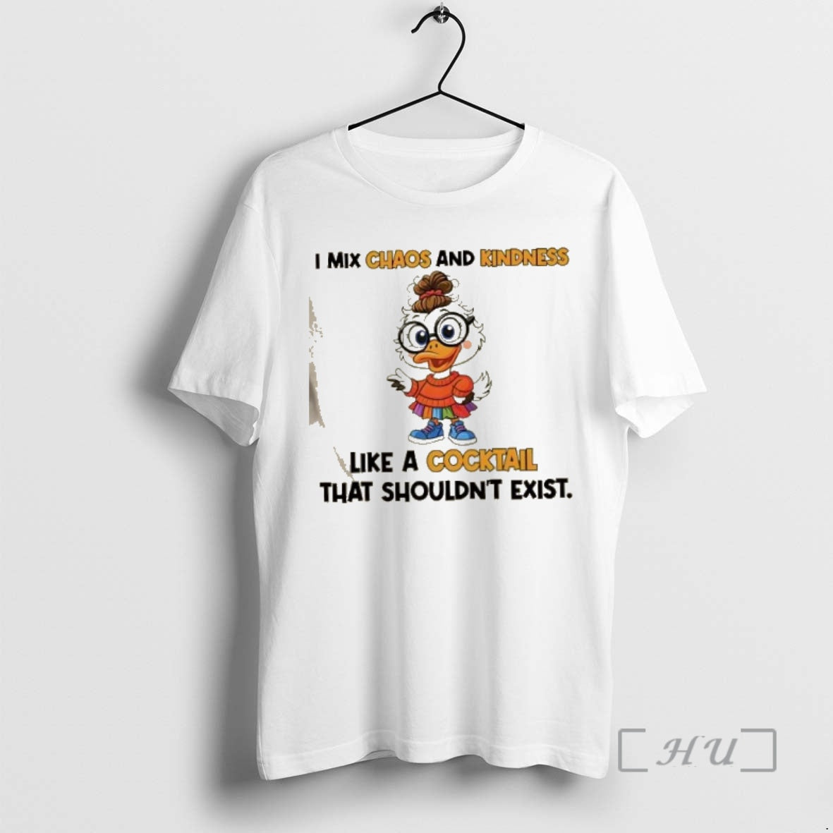 Officials Duck I Mix Chaos And Kindness Like A Cocktail That Shouldnt Exist Premium T-Shirts, Hoodie, Sweatshirt