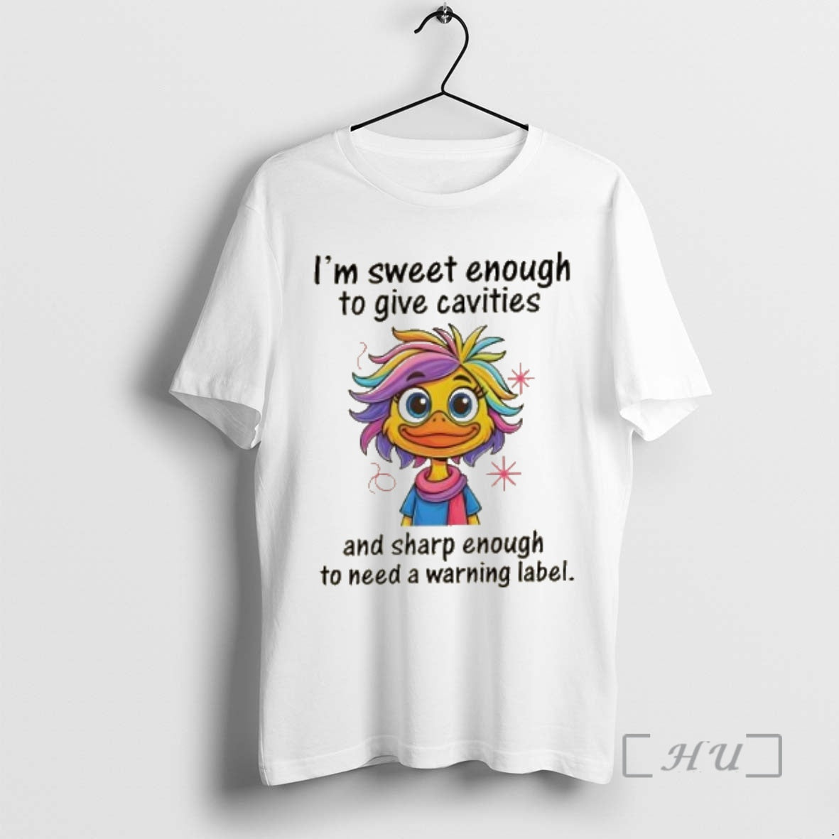 Officials Duck Im Sweet Enough To Give Cavities And Sharp Enough To Need A Warning T-Shirts, Hoodie, Sweatshirt