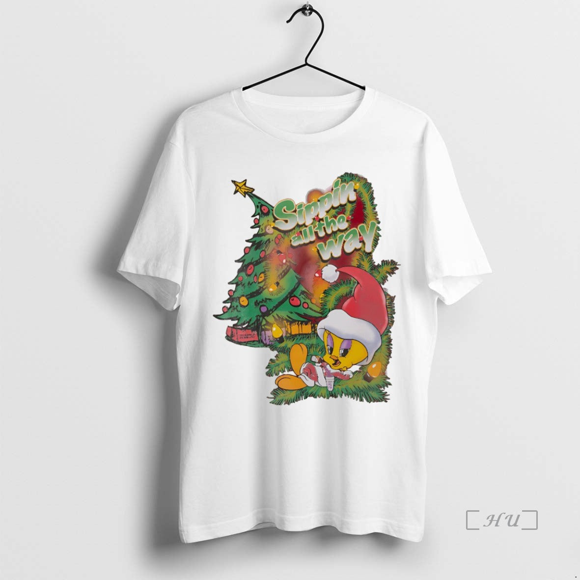 Officials Duck Sippin All The Way Christmas White T-Shirts, Hoodie, Sweatshirt | InkNestWear.com