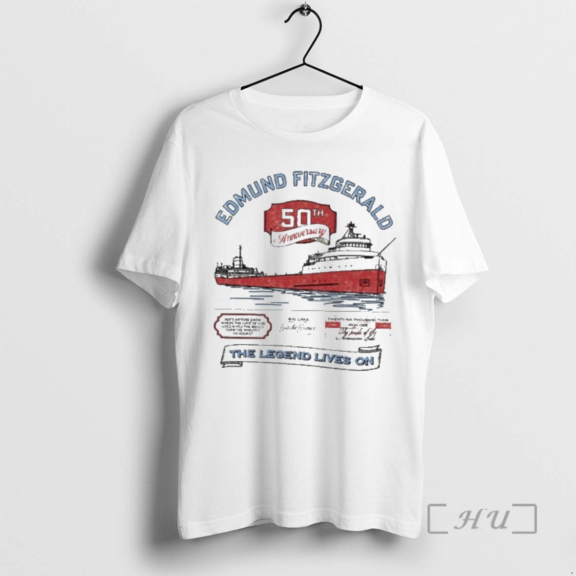 Officials Edmund Fitzgerald 50th Anniversary The Legend Lives On T-Shirts, Hoodie, Sweatshirt | InkNestWear.com