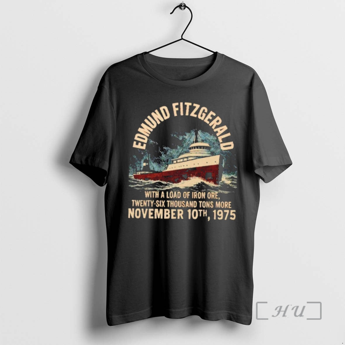 Officials Edmund Fitzgerald With A Load Of Iron Ore Twenty Six Thousand Tons More 1975 T-Shirts, Hoodie, Sweatshirt