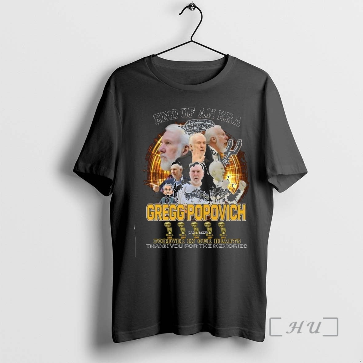 Officials End Of An Era Gregg Popovich San Antonio Spurs Forever In Our Hearts Thank T-Shirts, Hoodie, Sweatshirt