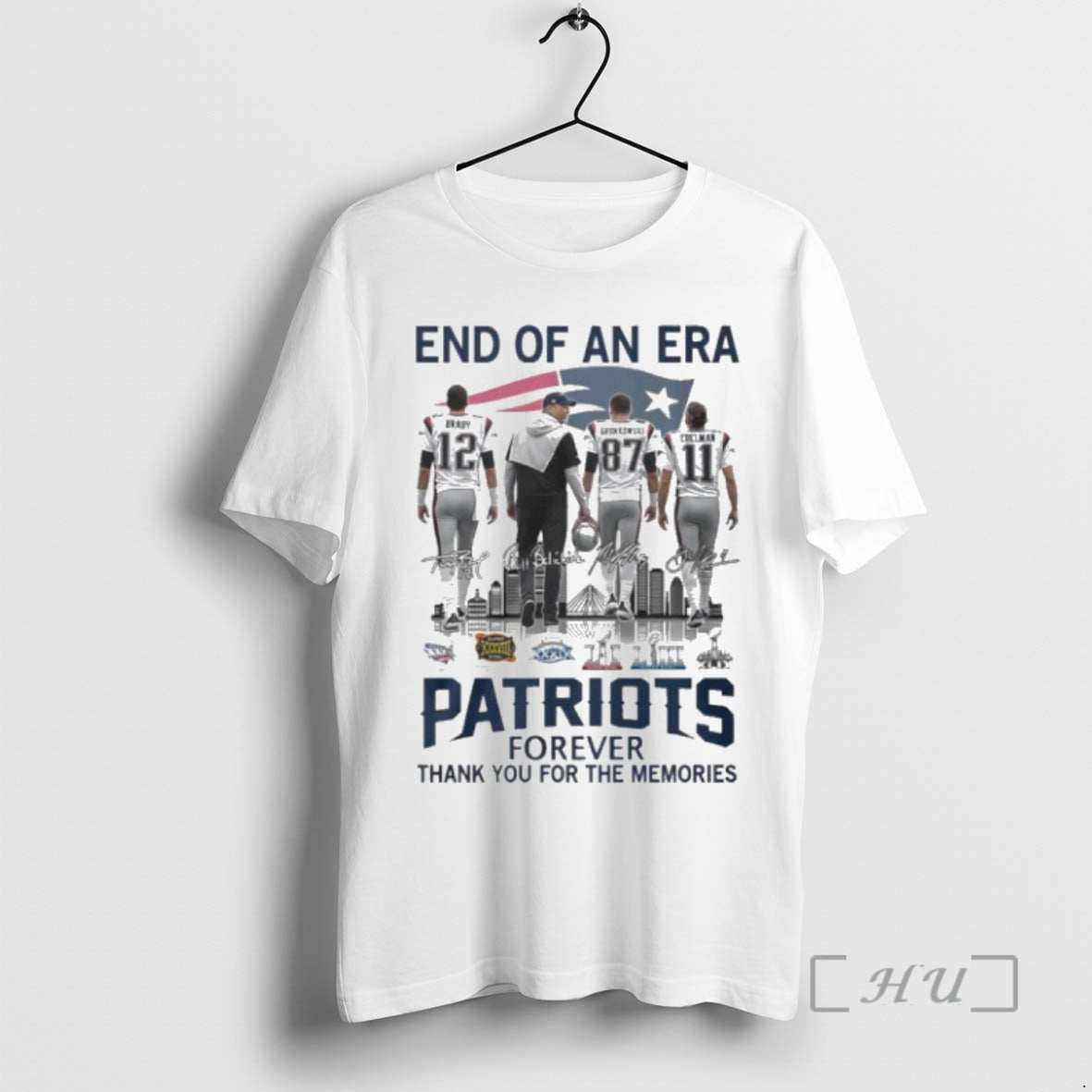 Officials End Of An Era Gronkowski Brady Edelman And Bill Belichick Patriots Forever Premium T-Shirts, Hoodie, Sweatshirt