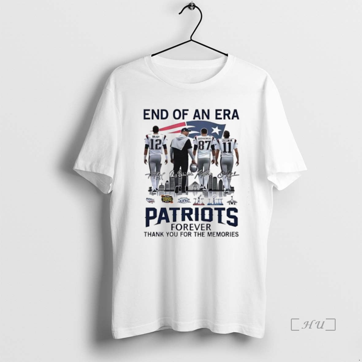 Officials End Of An Era Patriots Forever Thank You For The Memories Vintage Premium T-Shirts, Hoodie, Sweatshirt