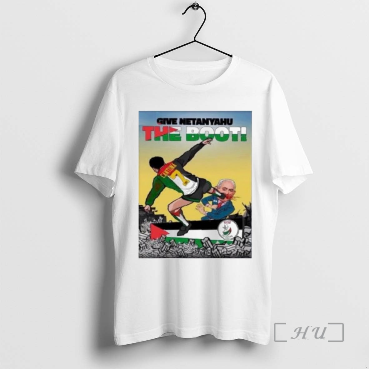 Officials Eric Cantona Kung Fu Give Netanyahu The Boot Ornaments T-Shirts, Hoodie, Sweatshirt | InkNestWear.com