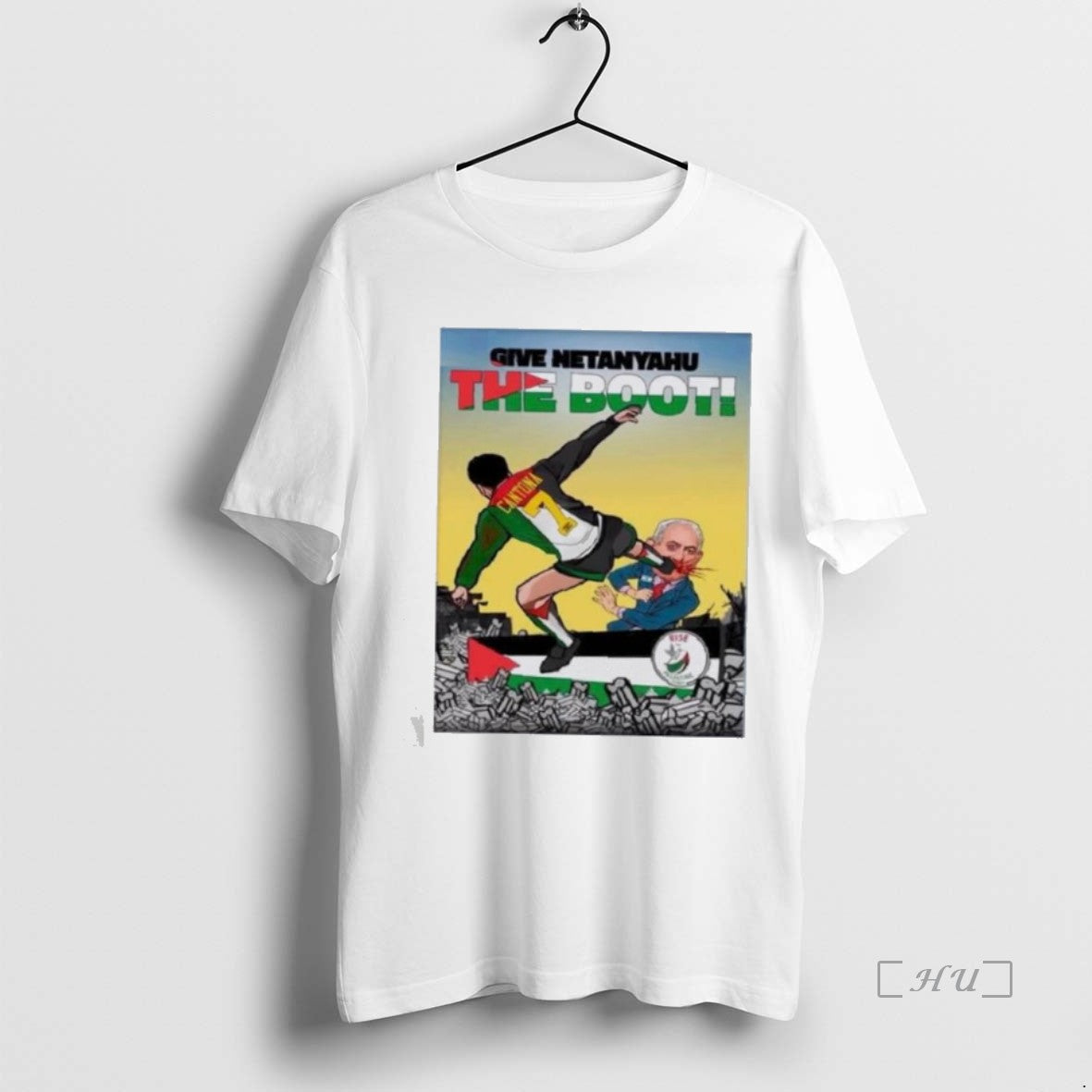 Officials Eric Cantona Kung Fu Give Netanyahu The Boot T-Shirts, Hoodie, Sweatshirt | InkNestWear.com