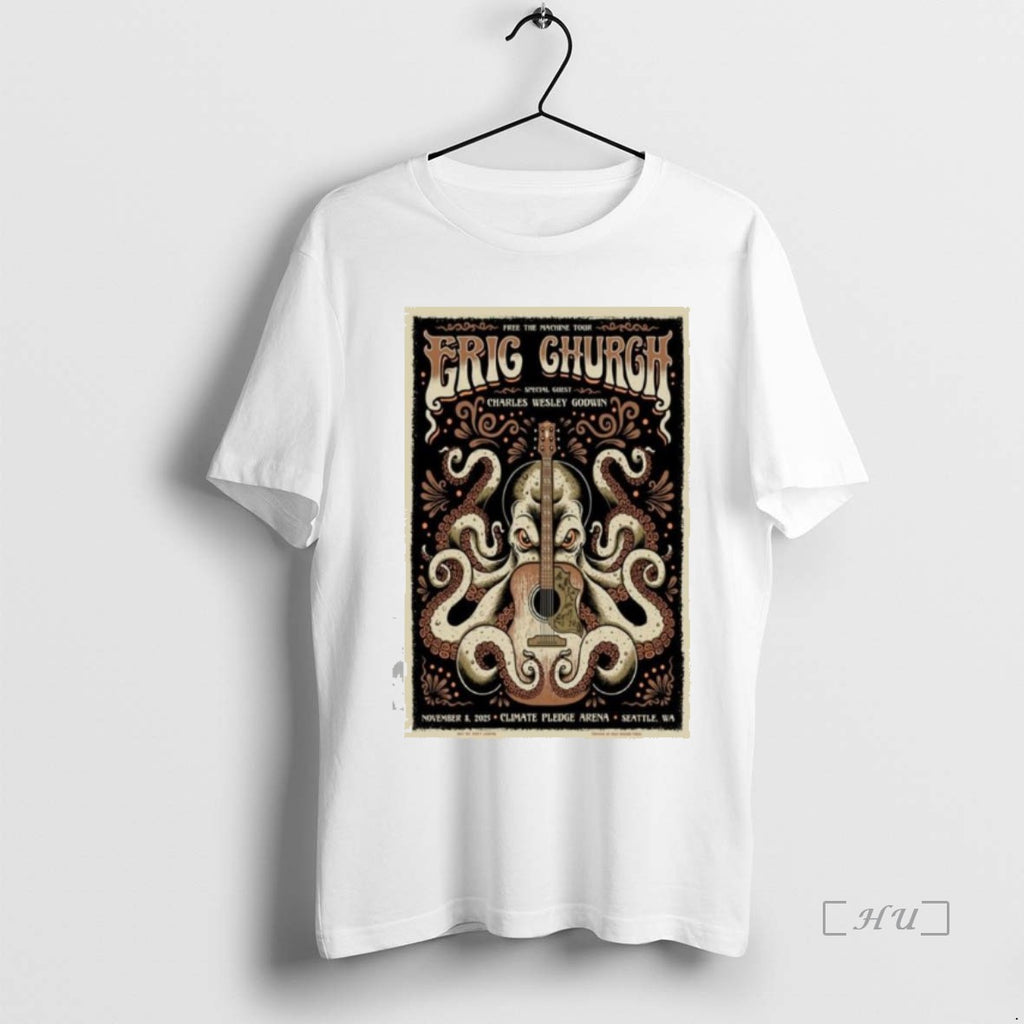 Officials Eric Church Seattle Wa November 8 2025 Concert T-Shirts, Hoodie, Sweatshirt | InkNestWear.com