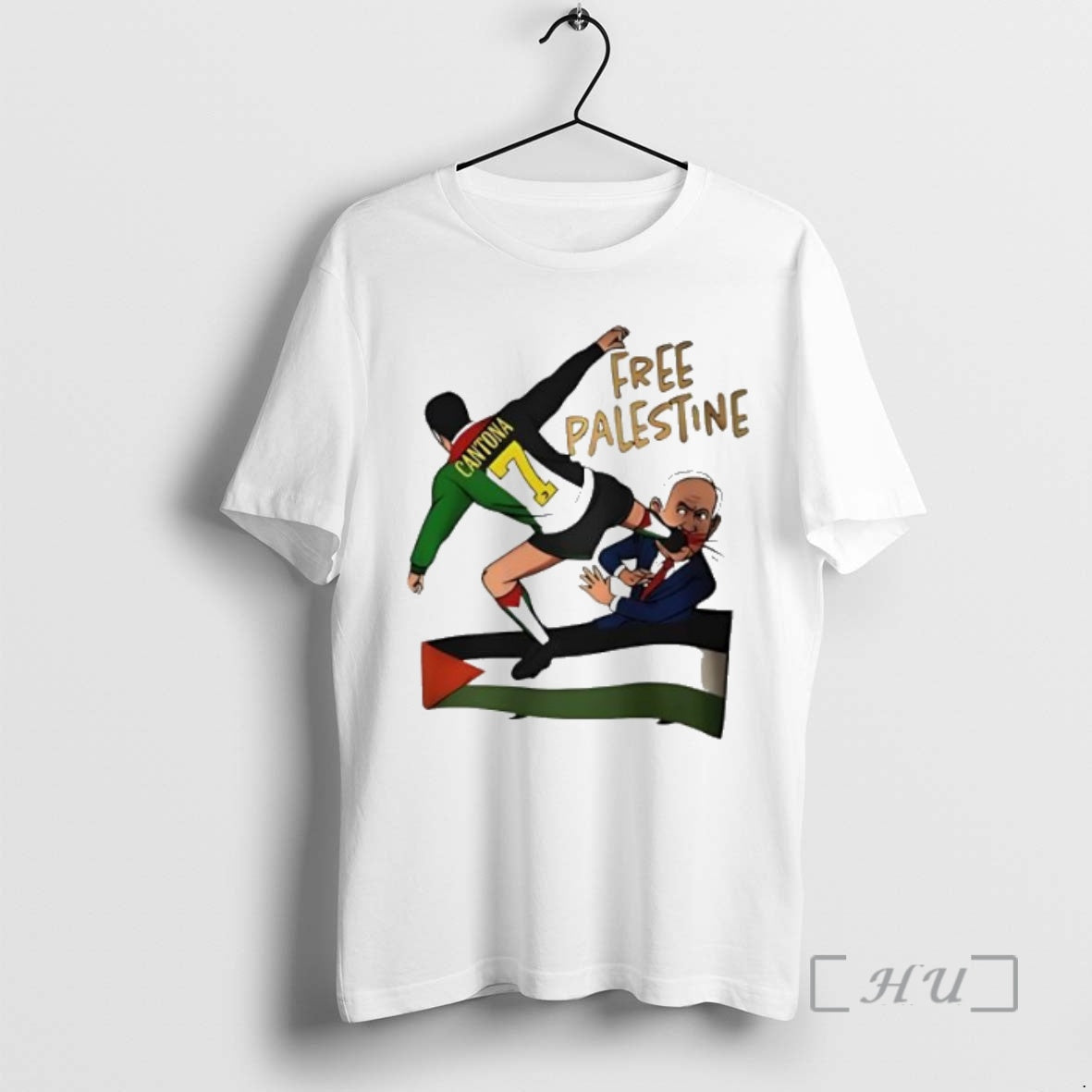 Officials Eric Cantona 7 Free Palestine Flag T-Shirts, Hoodie, Sweatshirt | InkNestWear.com