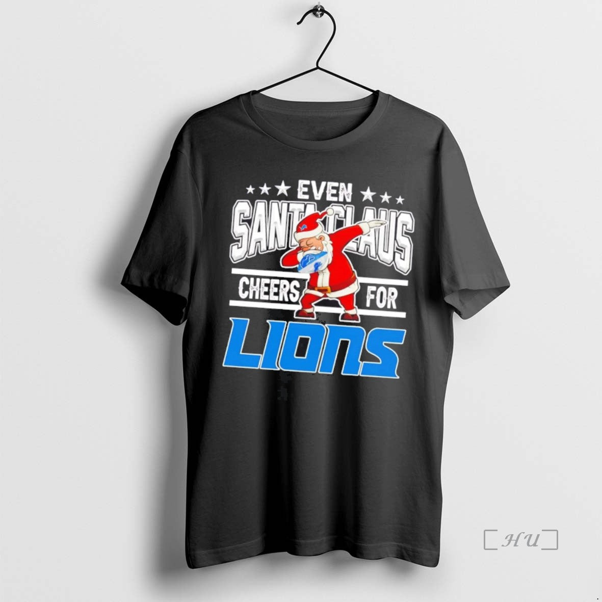 Officials Even Santa Claus Cheers For Detroit Lions Christmas T-Shirts, Hoodie, Sweatshirt | InkNestWear.com