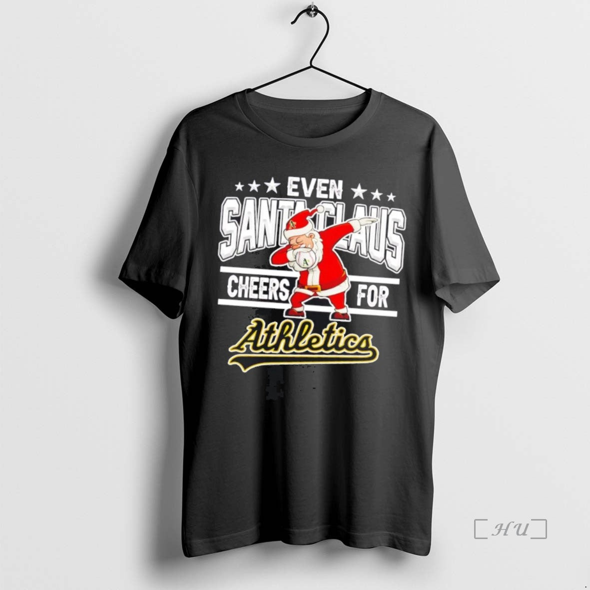 Officials Even Santa Claus Cheers For Oakland Athletics Christmas T-Shirts, Hoodie, Sweatshirt | InkNestWear.com