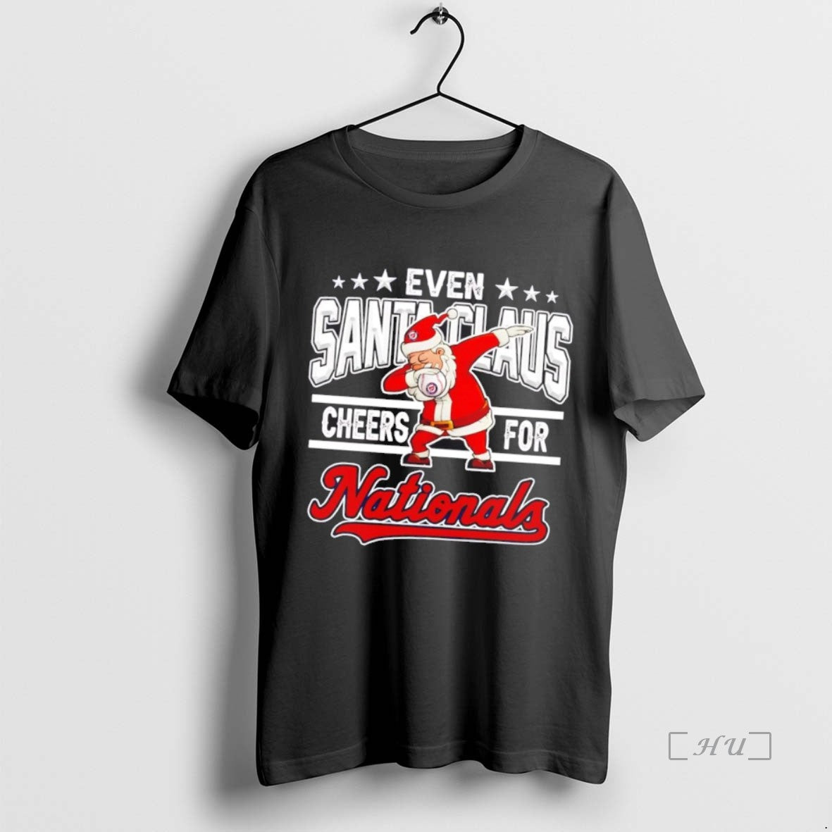 Officials Even Santa Claus Cheers For Washington Nationals Christmas T-Shirts, Hoodie, Sweatshirt | InkNestWear.com