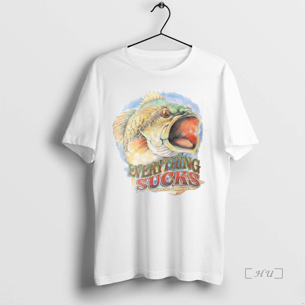 Officials Everything Sucks Fishing Vintage T-Shirts, Hoodie, Sweatshirt | InkNestWear.com