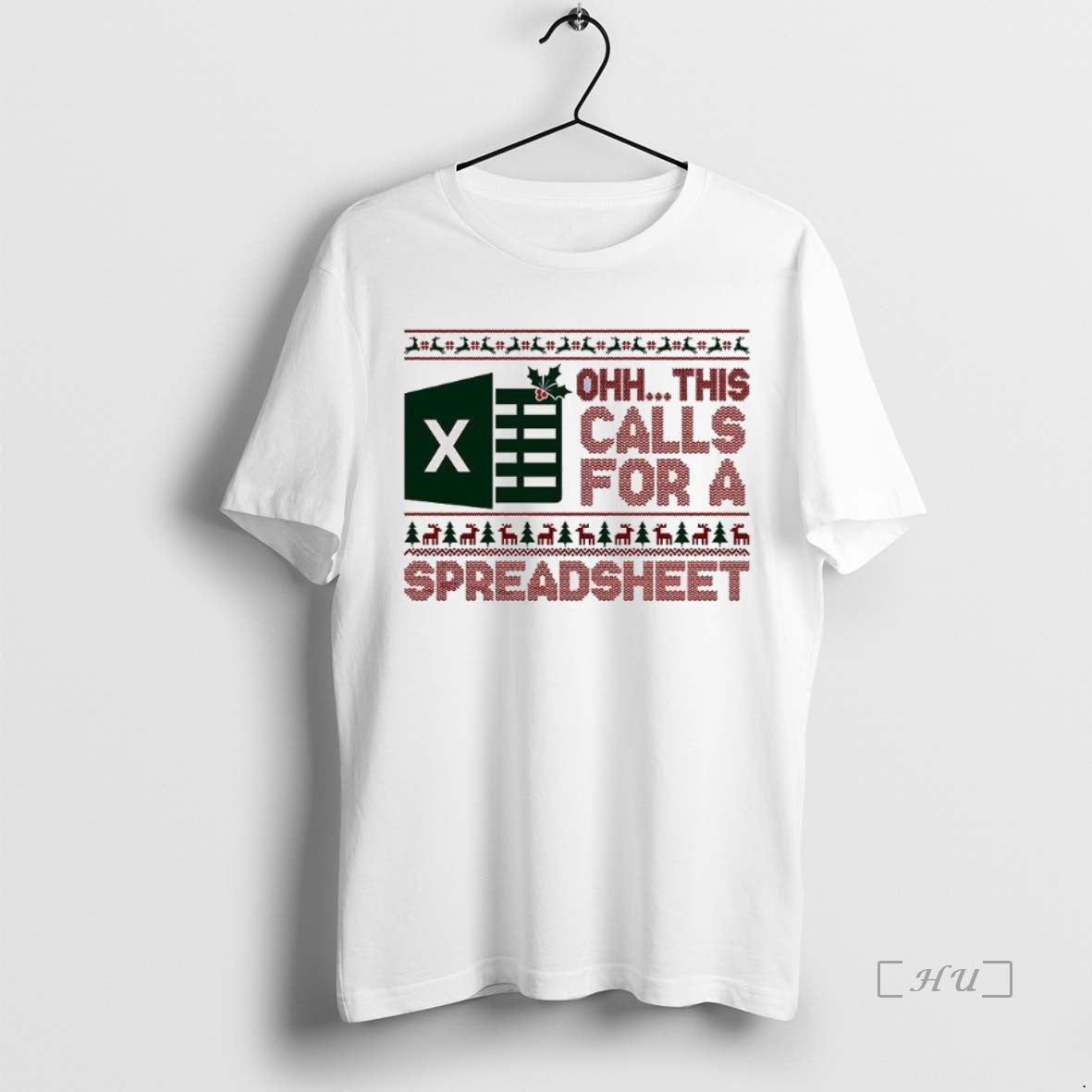 Officials Excel Ohh This Calls For A Spreadsheet Christmas Ugly T-Shirts, Hoodie, Sweatshirt | InkNestWear.com