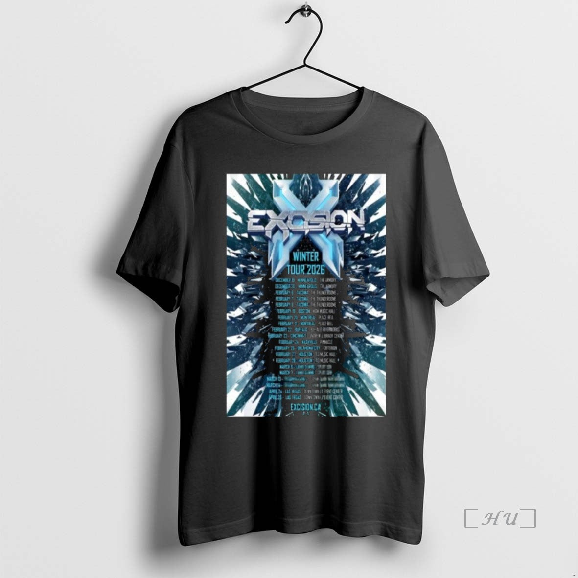Officials Excision Winter Tour 2026 Long Sleve T-Shirts, Hoodie, Sweatshirt | InkNestWear.com
