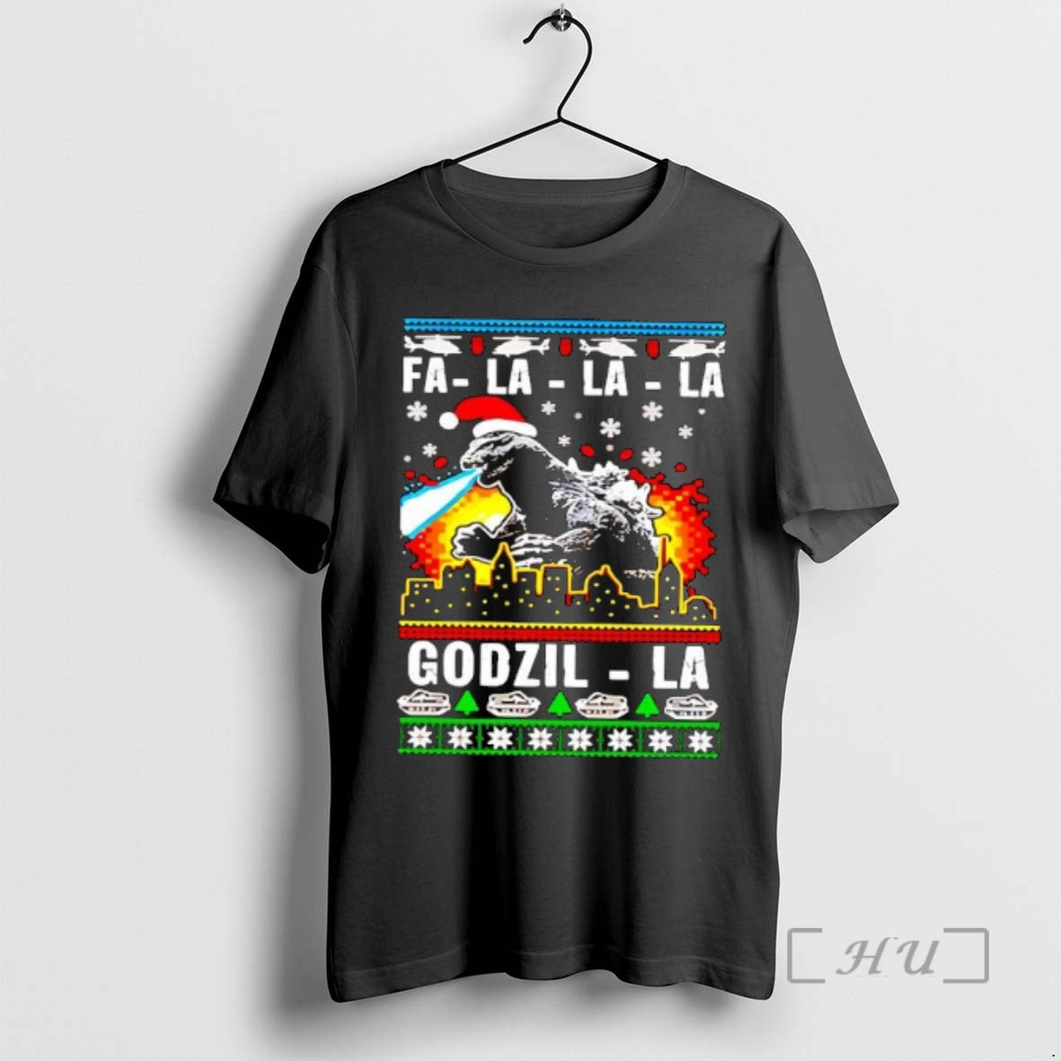 Officials Fa La La La Godzilla Christmas Vintage T-Shirts, Hoodie, Sweatshirt | InkNestWear.com