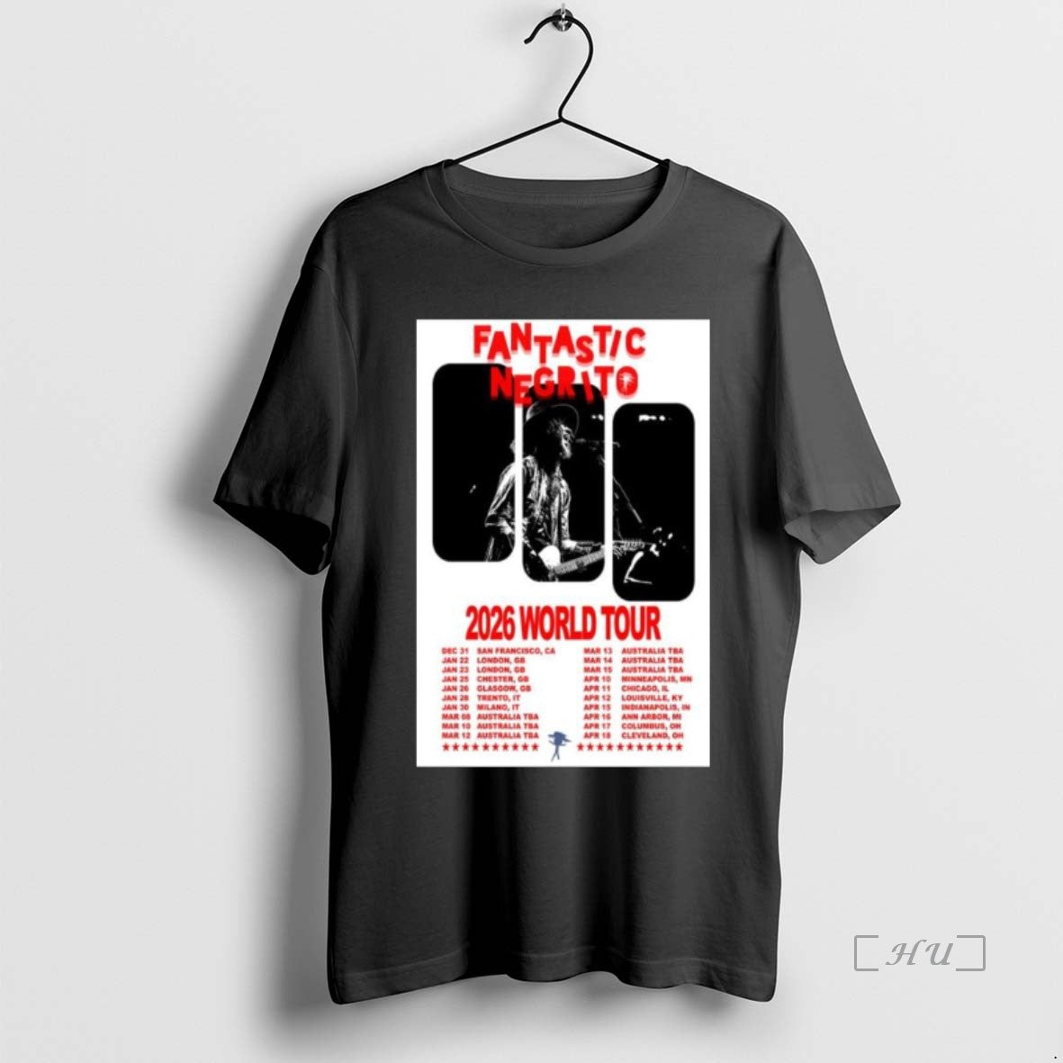 Officials Fantastic Negrito 2026 World Tour Long Sleve T-Shirts, Hoodie, Sweatshirt | InkNestWear.com
