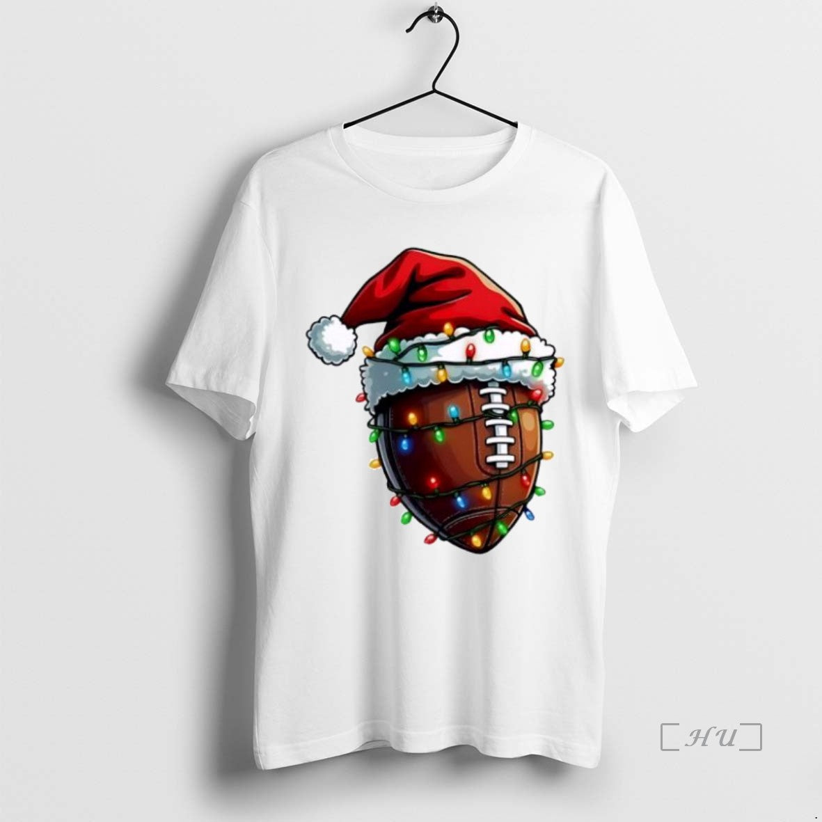Officials Football Xmas Hat Santa Lights Personalized Ornaments White T-Shirts, Hoodie, Sweatshirt | InkNestWear.com