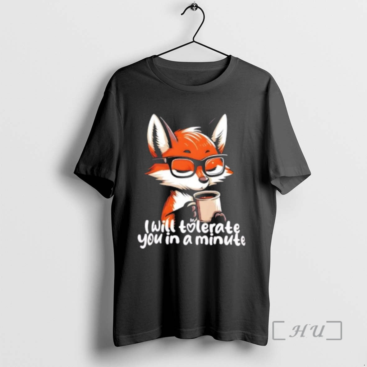 Officials Fox Coffee Morning Mood I Will Tolerate You In A Minute T-Shirts, Hoodie, Sweatshirt | InkNestWear.com