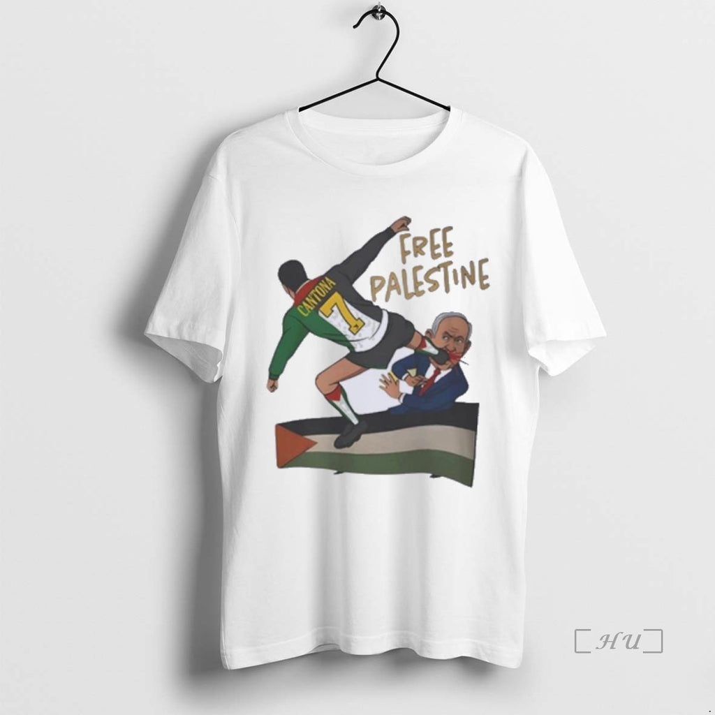 Officials Free Palestine Eric Cantona Kung Fu Kick T-Shirts, Hoodie, Sweatshirt | InkNestWear.com