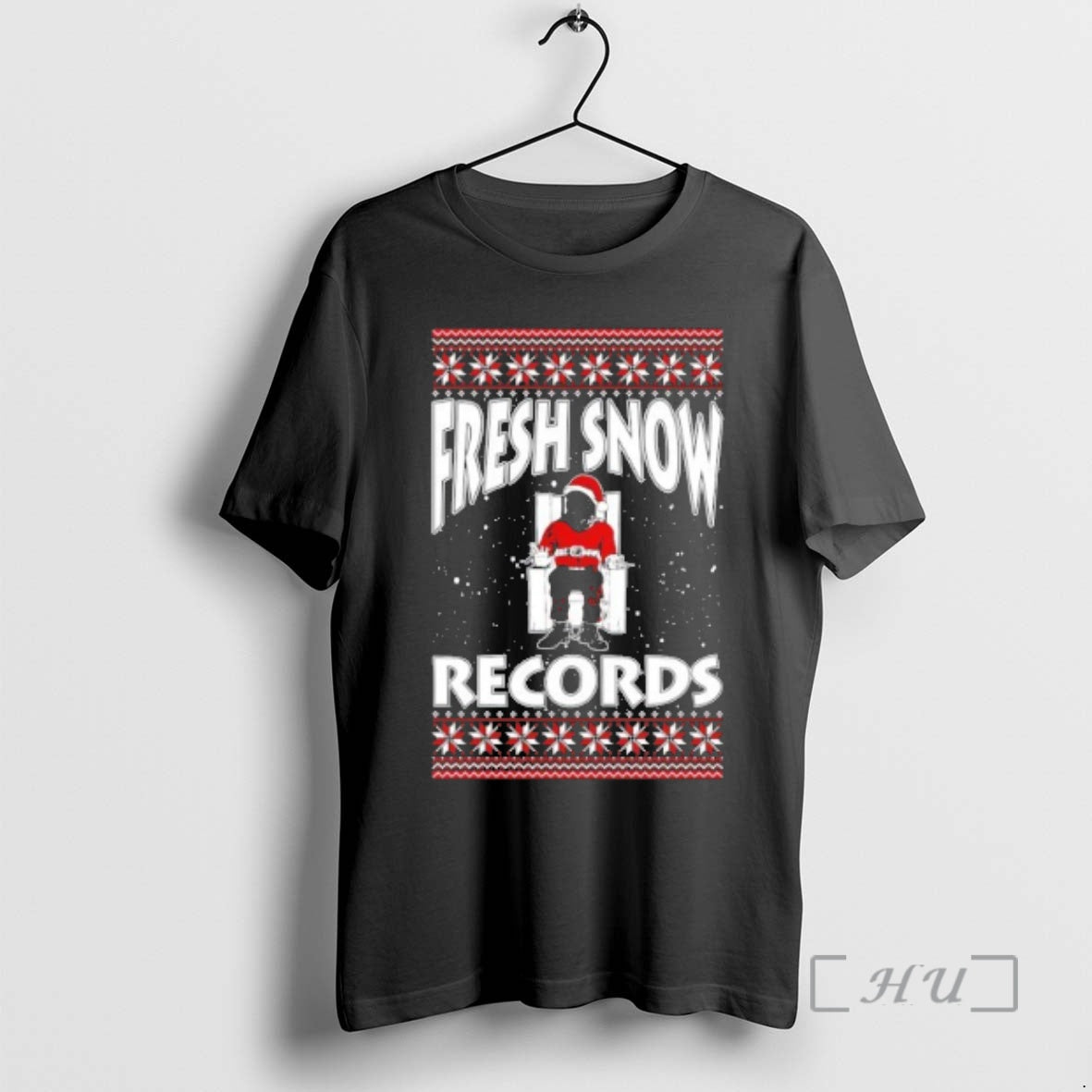 Officials Fresh Snow Records Hip Hop Parody Ugly Christmas Sweat T-Shirts, Hoodie, Sweatshirt | InkNestWear.com