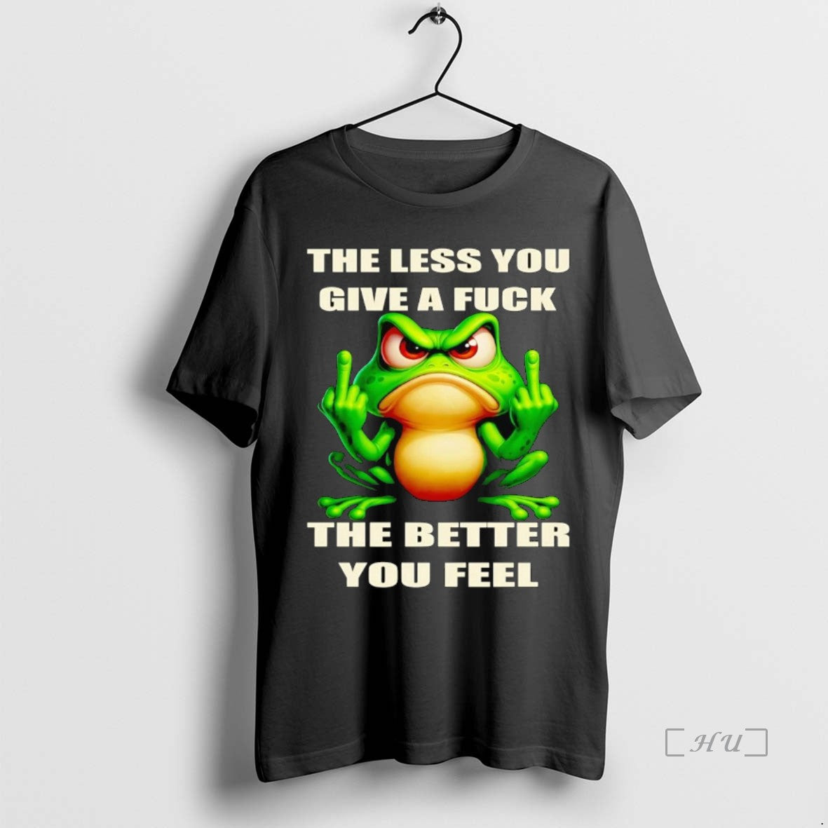 Officials Frog The Less You Give A Fuck The Better You Feel T-Shirts, Hoodie, Sweatshirt | InkNestWear.com