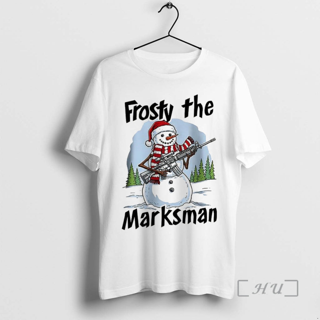 Officials Frosty The Marksman Snowman Christmas T-Shirts, Hoodie, Sweatshirt | InkNestWear.com