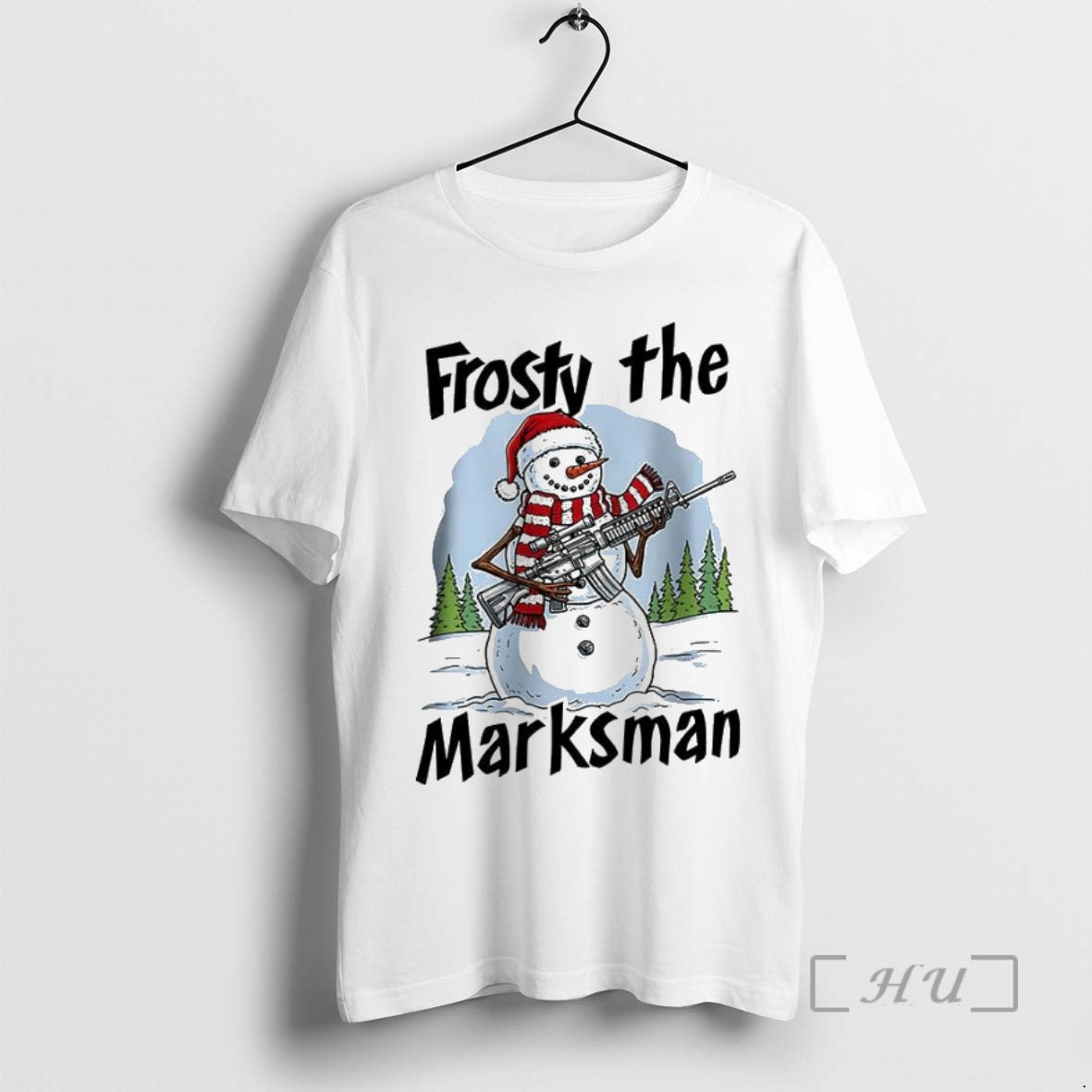 Officials Frosty The Marksman Snowman Christmas T-Shirts, Hoodie, Sweatshirt | InkNestWear.com