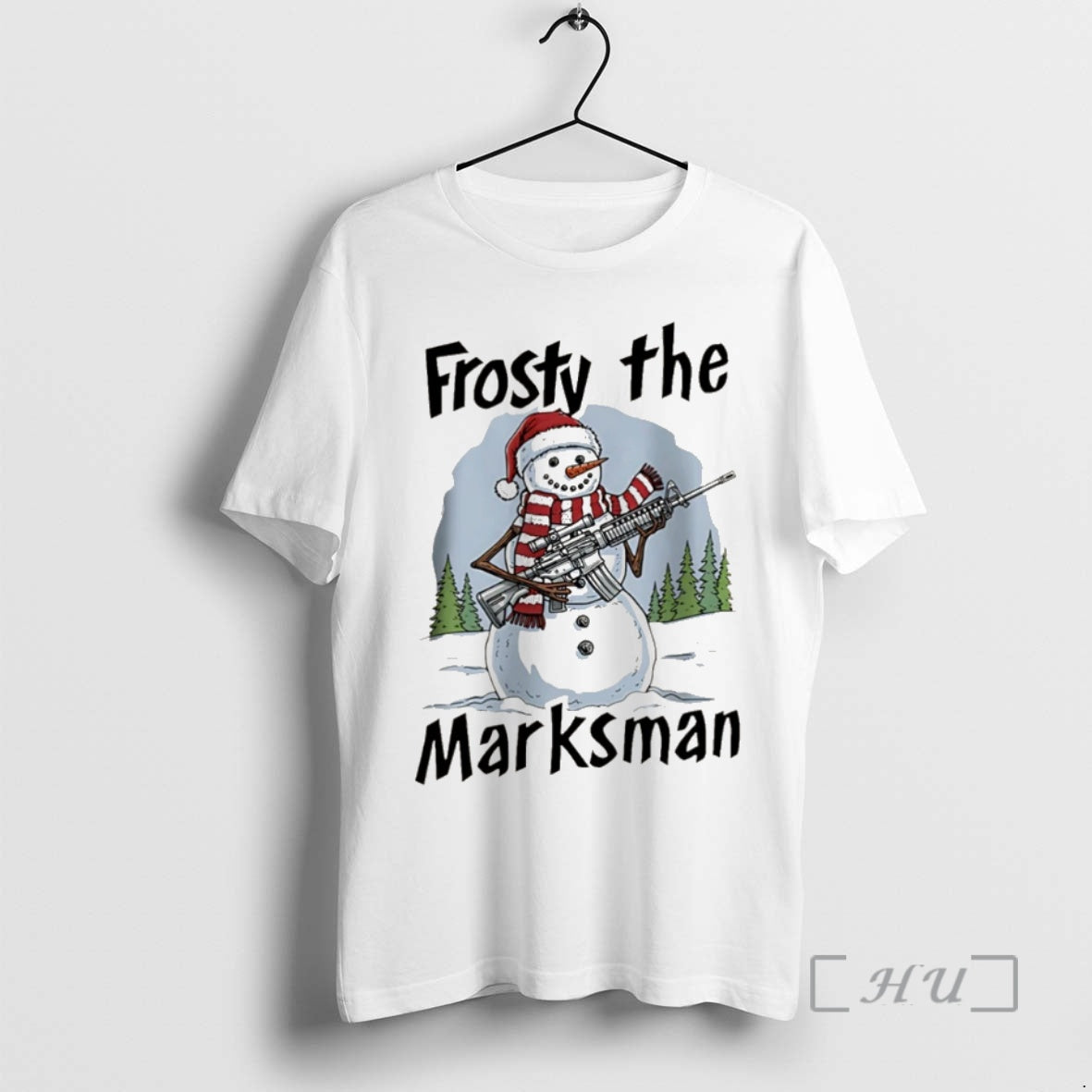 Officials Frosty The Marksman Snowman With Gun Christmas Christmas T-Shirts, Hoodie, Sweatshirt | InkNestWear.com
