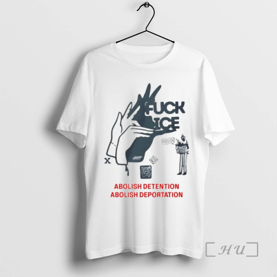 Officials Fuck Ice Abolish Detention Abolish Deportation Ornaments T-Shirts, Hoodie, Sweatshirt | InkNestWear.com