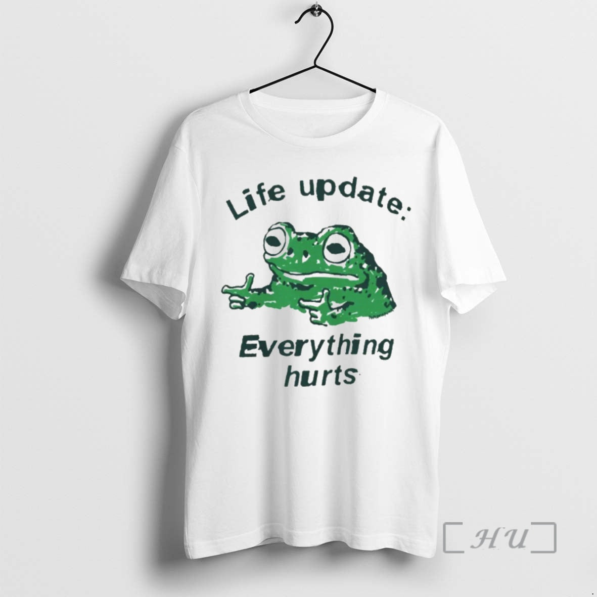 Officials Funny Frog Life Update Everything Hurts T-Shirts, Hoodie, Sweatshirt | InkNestWear.com