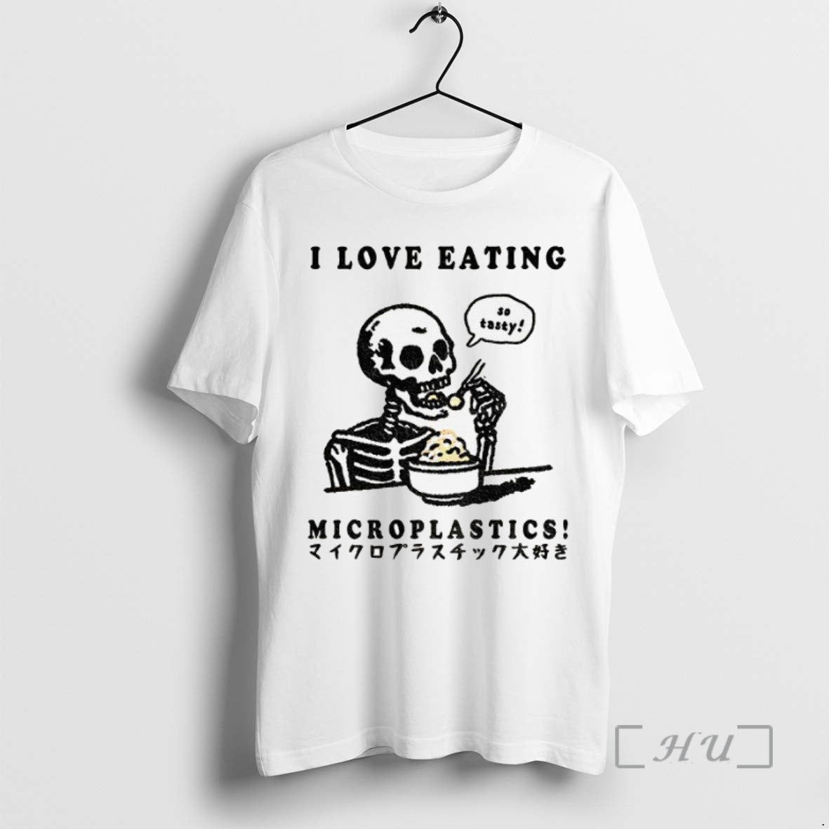 Officials Funny Skeleton So Tasty I Love Eating Microplastics T Shirt Sweater