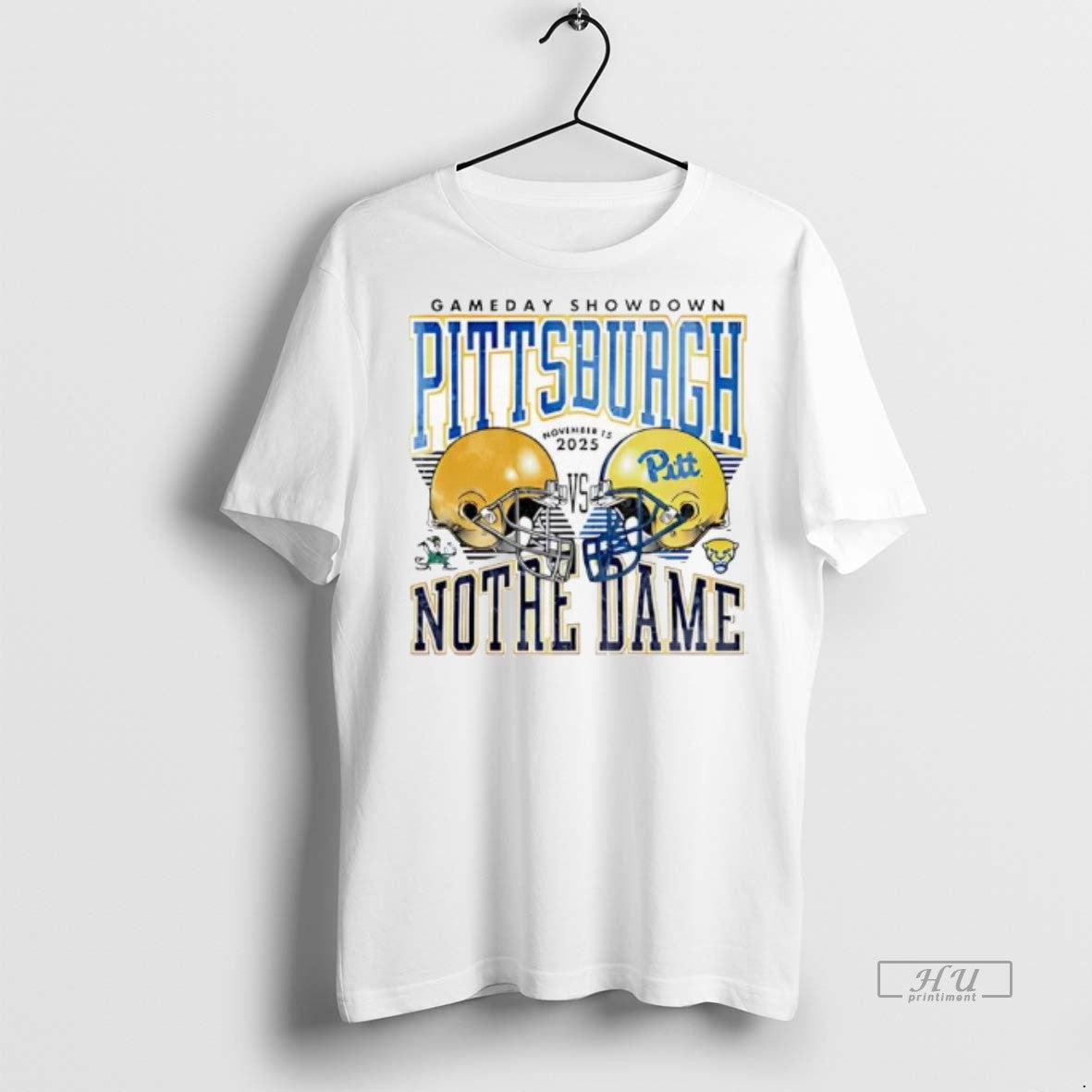 Officials Gameday Showdown Pitt Panthers Football Vs Notre Dame Fighting Irish November 15th 2025 Premium T-Shirts,...
