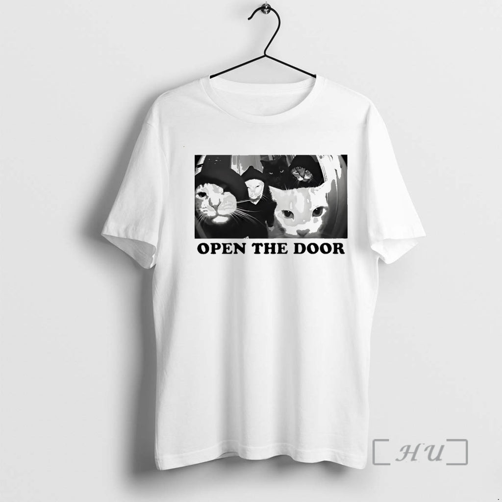 Officials Gangster Cat Open The Door T-Shirts, Hoodie, Sweatshirt | InkNestWear.com