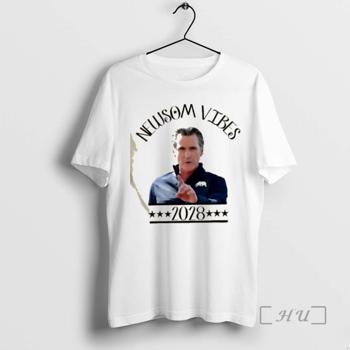 Officials Gavin Newsom Vibes 2028 Political Campaign T-Shirts, Hoodie, Sweatshirt | InkNestWear.com
