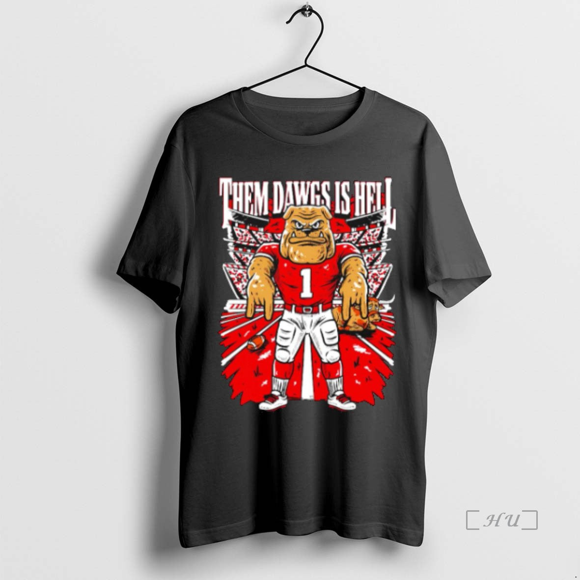 Officials Georgia Bulldogs Them Dawgs Is Hell Mascot T-Shirts, Hoodie, Sweatshirt | InkNestWear.com