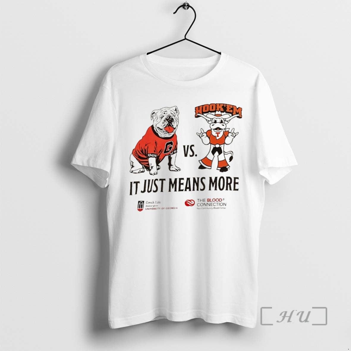 Officials Georgia Bulldogs Vs Texas Longhorns It Just Means More Mascot Christmas T-Shirts, Hoodie, Sweatshirt