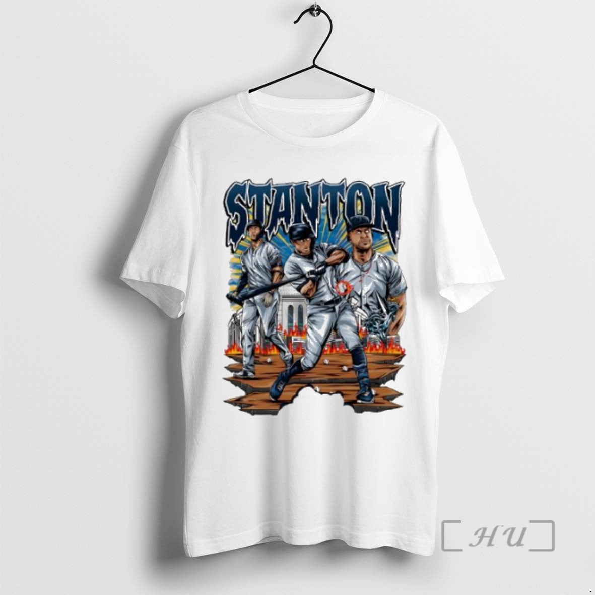 Officials Giancarlo Stanton Yankees Player Burning Graphic T-Shirts, Hoodie, Sweatshirt | InkNestWear.com
