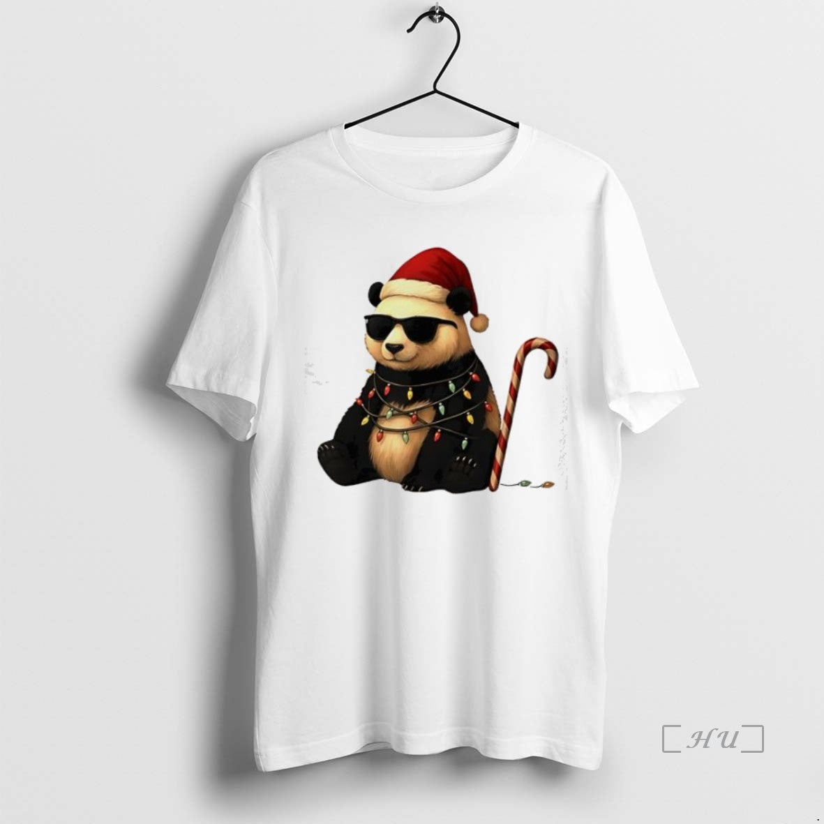 Officials Giant Panda Christmas Graphics Animal Lights T-Shirts, Hoodie, Sweatshirt | InkNestWear.com