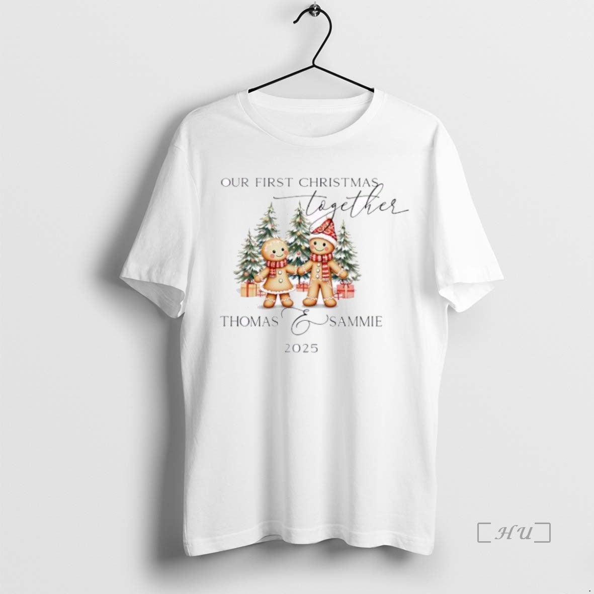 Officials Gingerbread Our First Christmas Together 2025 Personalized Ornaments White T-Shirts, Hoodie, Sweatshirt