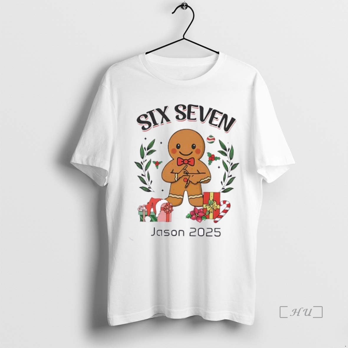 Officials Gingerbread Six Seven Funny Christmas Personalized Ornaments White T-Shirts, Hoodie, Sweatshirt | InkNestWear.com