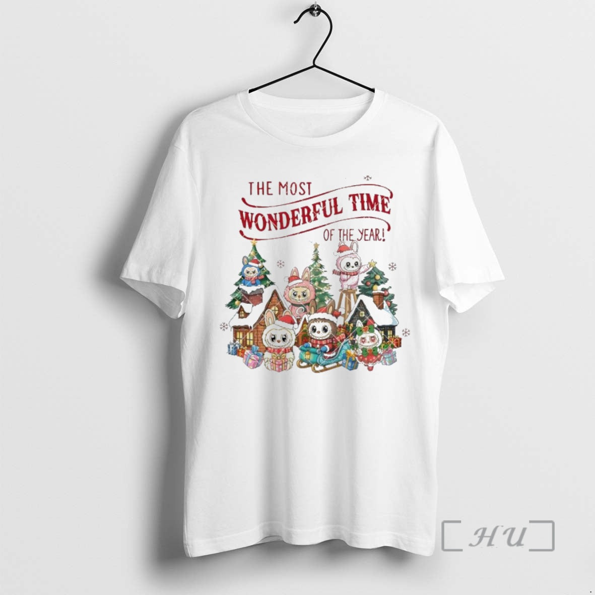 Officials Gingerbread House Christmas Tree Labubu T-Shirts, Hoodie, Sweatshirt | InkNestWear.com