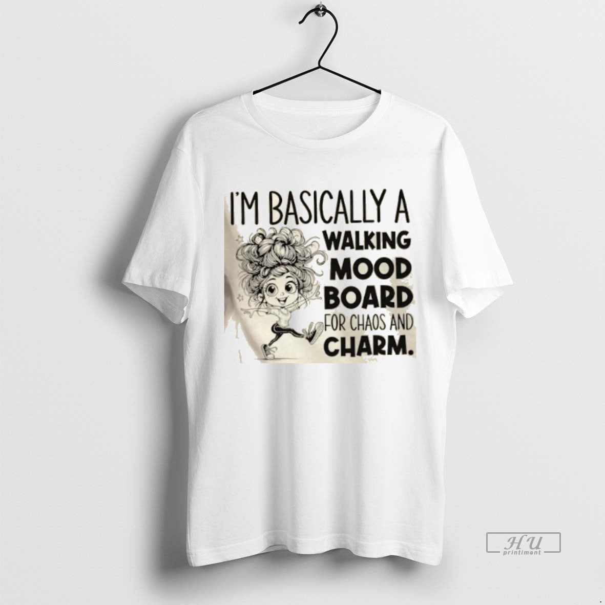 Officials Girl Im Basically A Walking Mood Board For Chaos And Charm Premium T-Shirts, Hoodie, Sweatshirt | InkNestWear.com