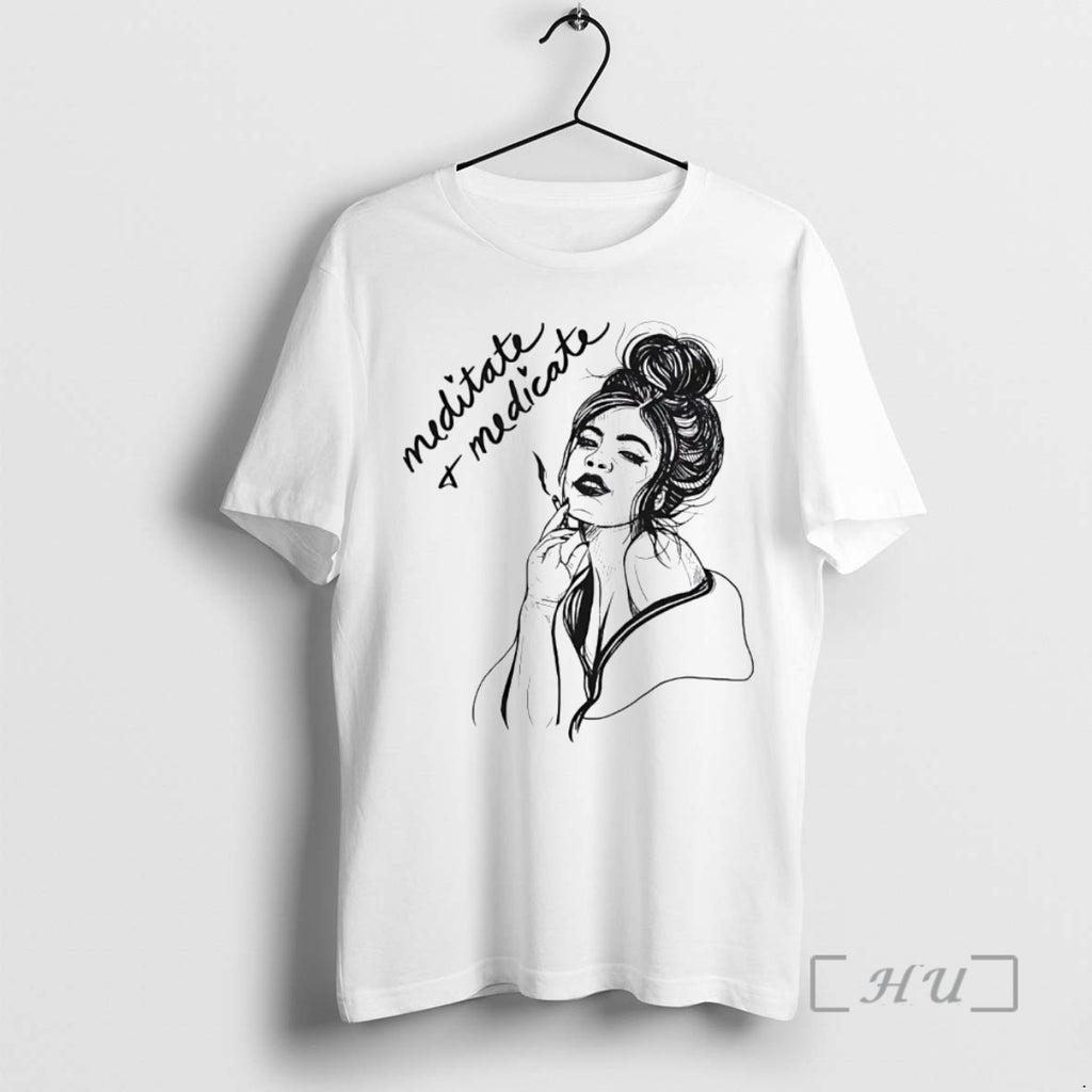 Officials Girl Meditate And Medicate T-Shirts, Hoodie, Sweatshirt | InkNestWear.com
